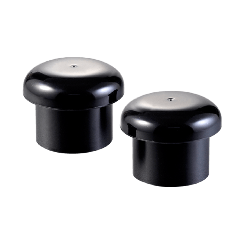 Mattschwarzer Schraubverschluss aus Kunststoff