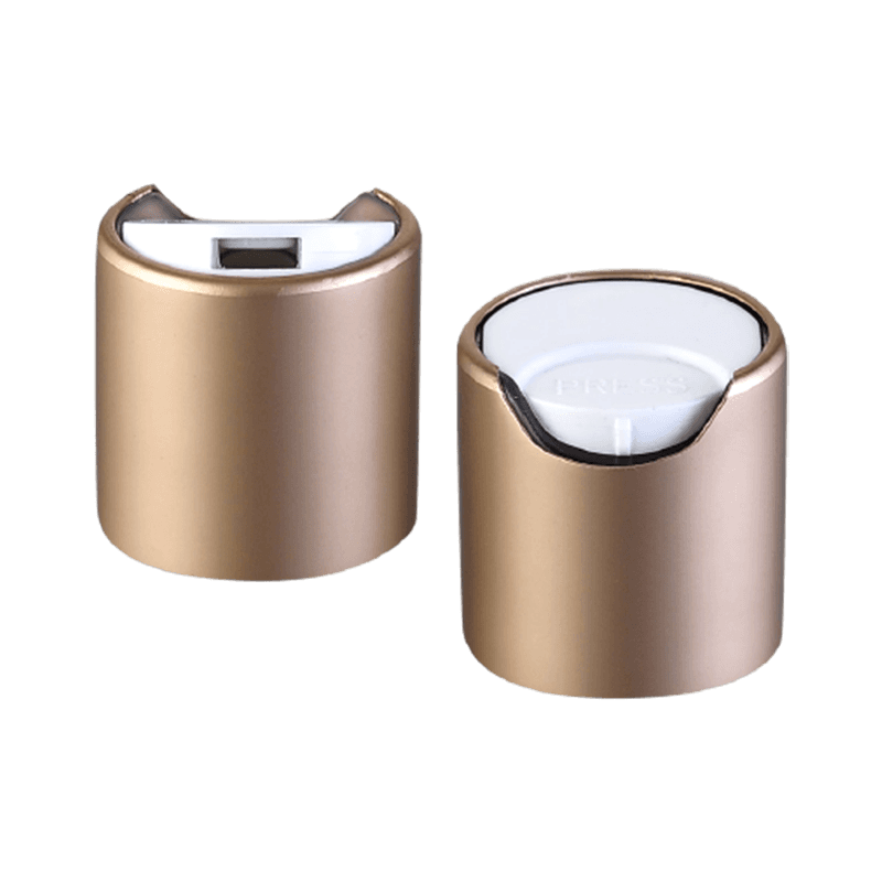 Roségoldene Scheibenkappe aus Kunststoff