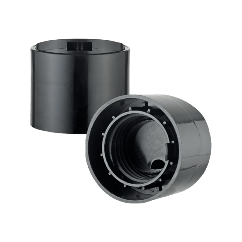 Schwarze PP-Kunststoffkappe für Reinigungsmittel