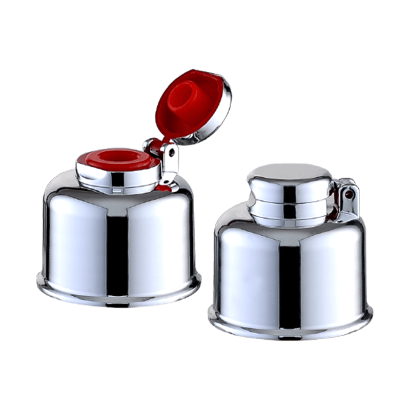 Kunststoff-Düsenkappe mit silberfarbenem Sprüheffekt